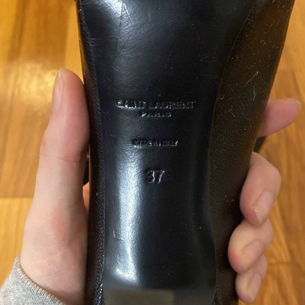 Yves Saint Laurent Women’s Black Heels Size 37 - Picture 7 of 7